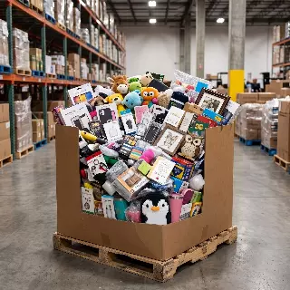 Mixed Amazon inventory pallet · 756 units · shelf-pull