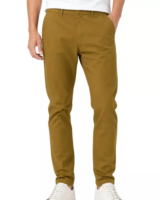 Men's Dress Pants #P61 — Dark Camel / 30-32-34-36-38