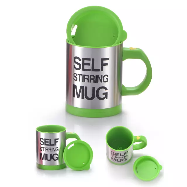 Self Stirring Coffee Mug - 4 Colors — Green