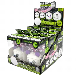 Wireless Earbuds Animal Themed with Case and Lanyard - 6 Pieces Per Retail Ready Display 23561