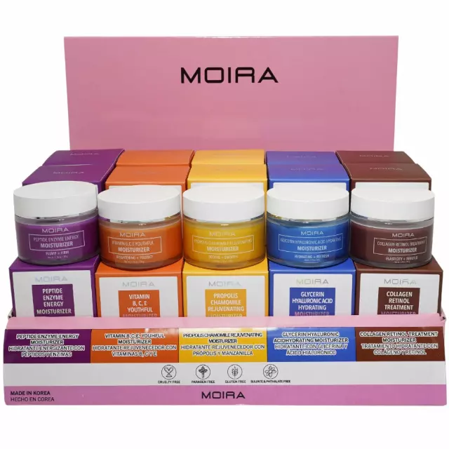 Moira Beauty Moisturizer - Wholesale Display 30 Units + 5 Tester (FCMSET)