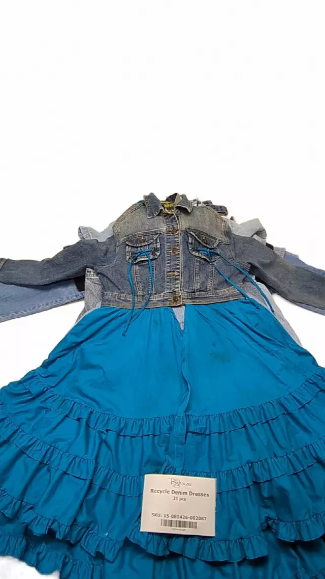 Recycle Denim Dresses 21 pcs