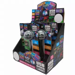 Mood Light USB Mini Disco Ball - 6 Pieces Per Retail Ready Display 23308