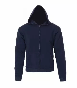 Boys 8-18 Zip Front Fleece Hoodie Jacket Navy - 0283388