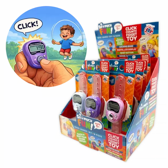 Click Countz Fidget Toy - 12 Pieces Per Retail Ready Display 26641