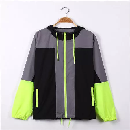 Men's Lightweight Hooded Windbreaker - Striker Black