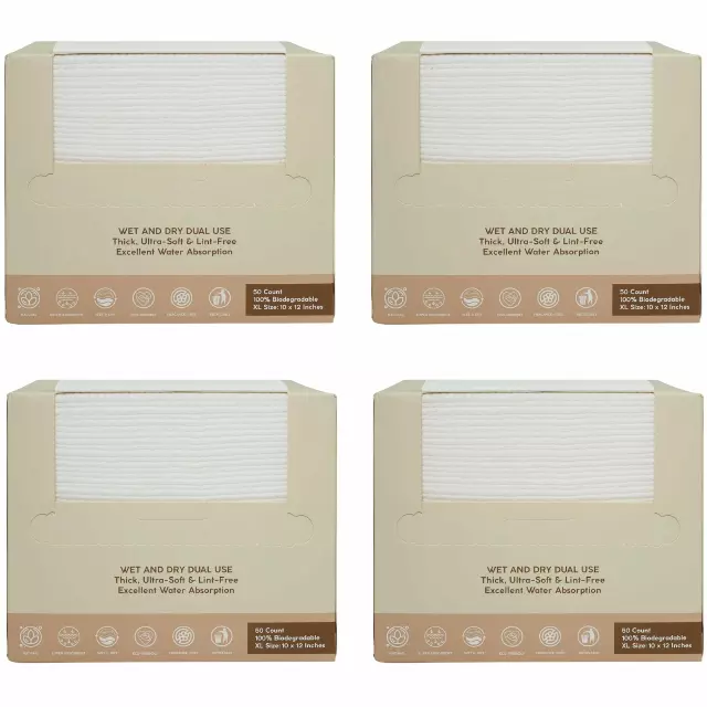 Totemica Clean Face Towel - Wholesale 4 Boxes (TBR25S1)