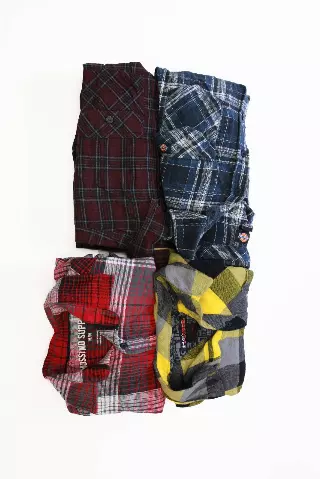 Vintage & Modern Flannel Shirt Bale of 100 lbs
