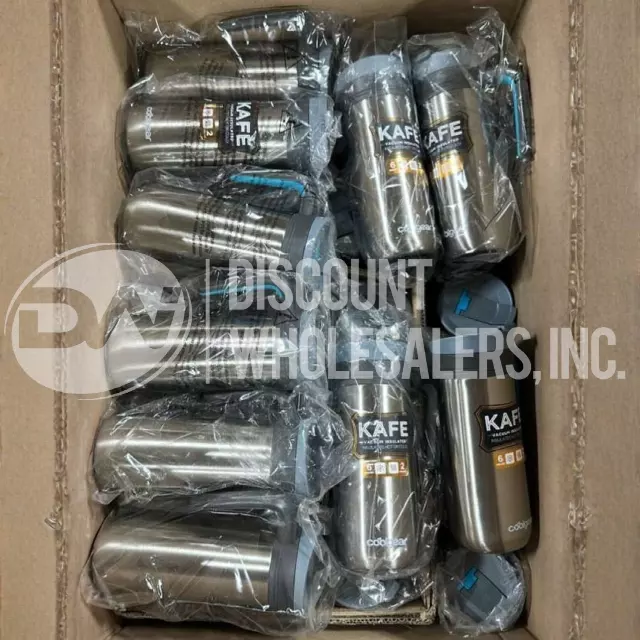 Cool Gear Kafe Vacuum Insulated Stainless Steel Travel Mug 14.5 Fl Oz (64 Pcs Lot)