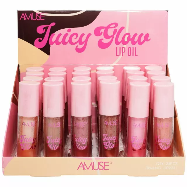 Amuse Juicy Glow Lip Oil - Wholesale Display 24 Units (LIP2231)