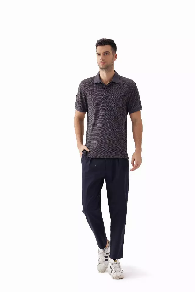 Men's Polo With Glasses Holder Style #MS026- Open Stock Available - $6.90/Unit OPEN STOCK MINIMUM 24 PCS — S-2XL(WHOLESALE) / Dark Grey