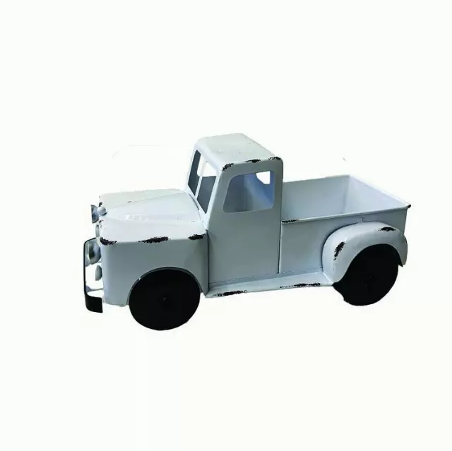 XMT8003WT 12″ white metal truck – 4.5″ x 5″ bed W/L- “each” – min 2- Case Pk 12