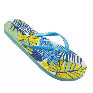 Women's Tropical Fronds Flip Flops