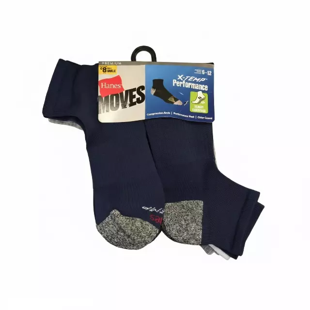 #9-H-6860 Men’s ‘Hanes’ Ankle Socks – $4.10 Per 8 Pair Pack (14 Packs)