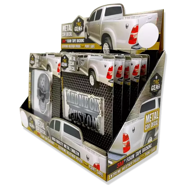Patriotic Tac Gear Magnetic Metal Decal Stickers 12 Pieces Per Retail Ready Display 23757