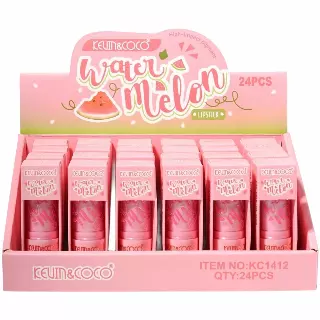 Kevin & Coco Watermelon Lipstick - Wholesale Display 24 Units (KC1412)