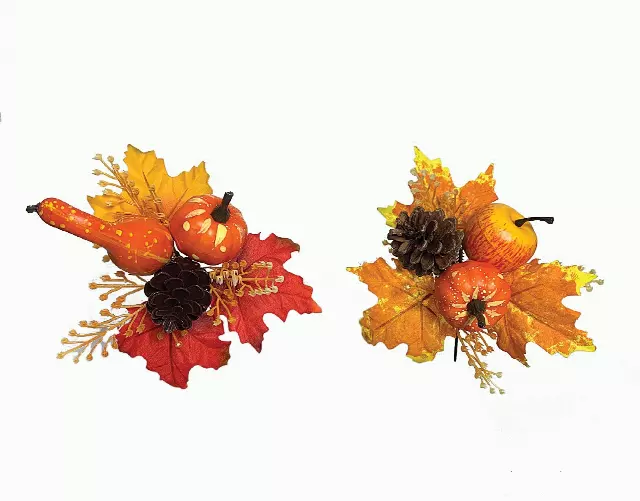 XPF1017ASST – 2 assorted style cone/gourd Mix fall pick “dz” – Min 1 Dz, – Case Pk 72 Dz