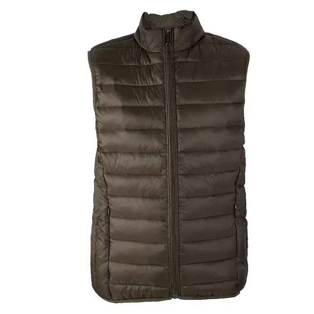 Men’s Solid Full Zip Puffer Vest - Style #MV805 - $10.90/Unit MINIMUM 12 PCS - PLEASE SEE DESCRIPTION - S-2XL — Military Green