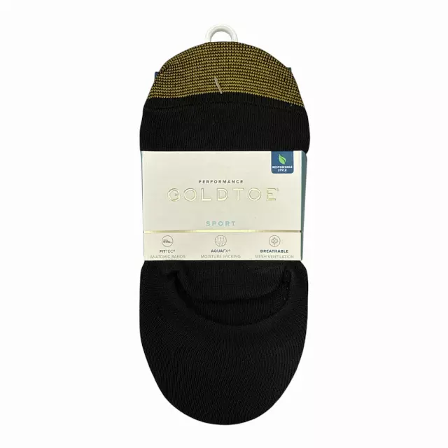 #6-GT-1796583 ‘Gold Toe’ Ultra Low Tab Liner Socks (Shoe Size 6-9) – $4.90 Per 6 Pair Pack (12 Packs)