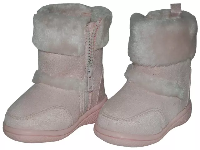 S4430-I - Children's "Easy USA" Winter Boots with Faux Fur — Pink (S4430-I-Pink) / 6-11 Assorted