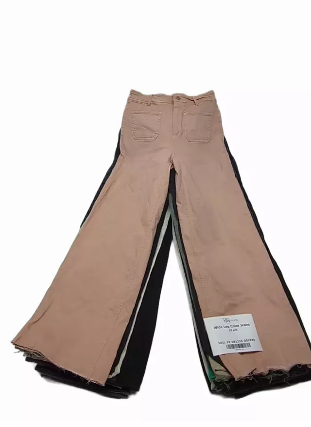 Wide Leg Color Jeans 20 pcs
