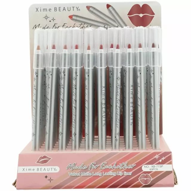 Xime Beauty Velvet Matte Long Lasting Lip Liner - Wholesale Display 60 Units (XB-773P)