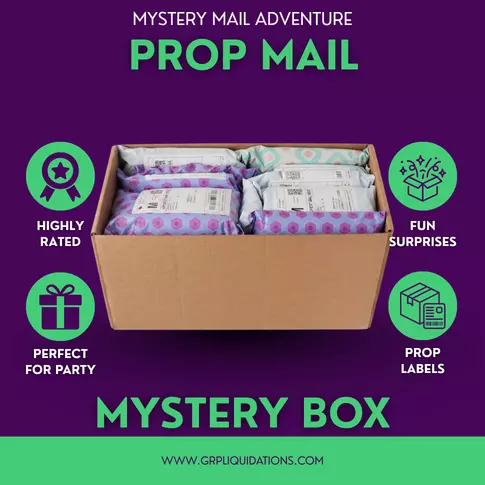 Prop Mail Mystery Box lot · 5/10/20 units · as is