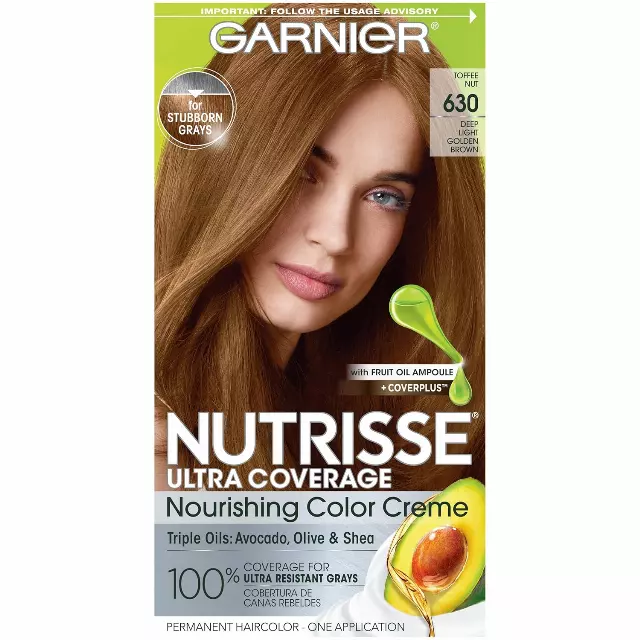 WHOLESALE GARNIER NUTRISSE ULTRA COLOR NOURISHING HAIR COLOR CREME - DEEP LIGHT GOLDEN BROWN 630 - 48 PIECE LOT