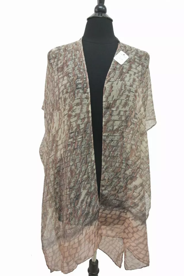 QC205 Pattern Spring Kimono — Pink