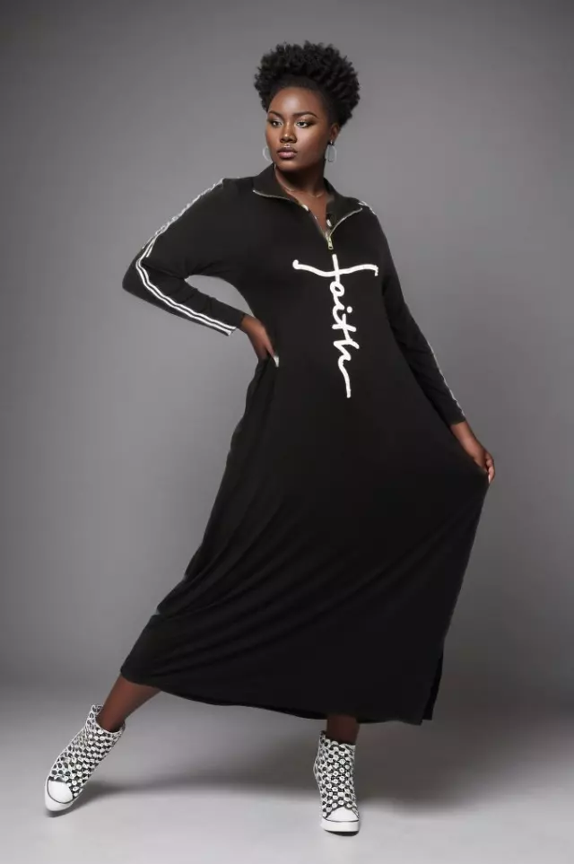 23052LS- Faith Zipper Dress with Pearls - One Size (6-PCS PRE-PACK- 6 Assorted Colors) ($25.00 Each)