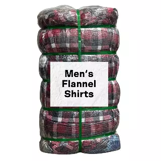 Men's Flannel Shirts Bale — 100LB