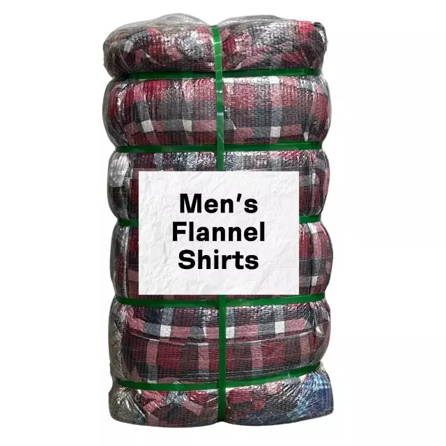 Men's Flannel Shirts Bale — 100LB