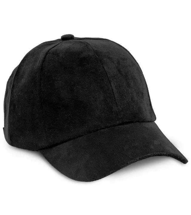 Magid Suede Baseball Cap — Black