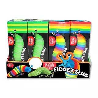 Fidget Sensory Slug Toy - 12 Pieces Per Retail Ready Display 23243