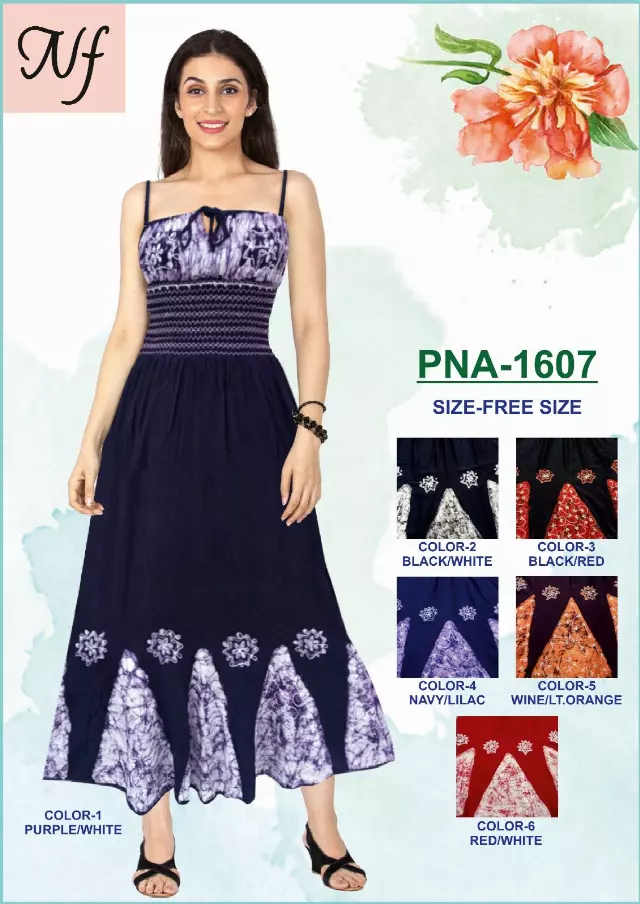 PNA-1607 - Summer Sleeveless Stonewash Maxi Dress - (6-PCS PRE-PACK) ($15 Each)