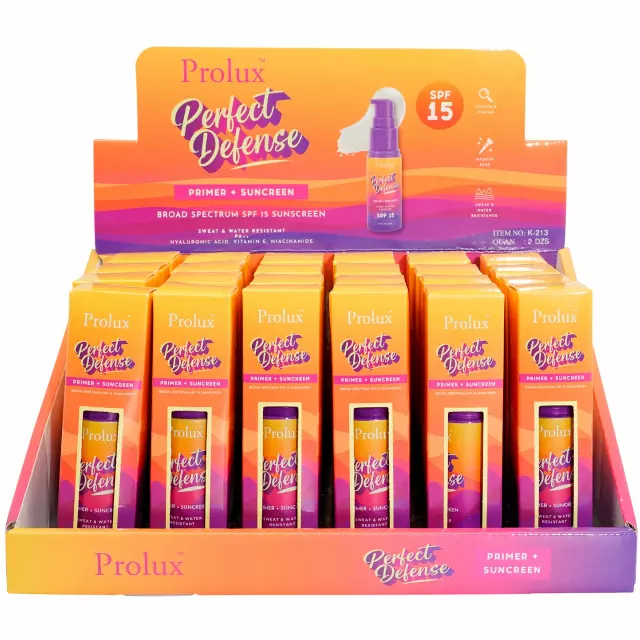 Prolux Perfect Defense Primer + Sunscreen - Wholesale Display 24 Units (K-213)