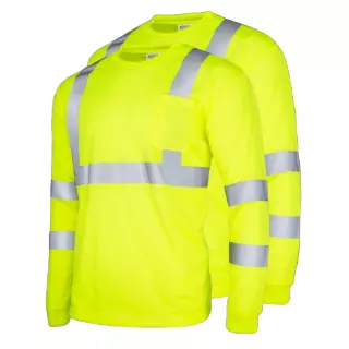 Premium Defense High Visibility Long-Sleeve Tees · 144 packs · 2 per pack