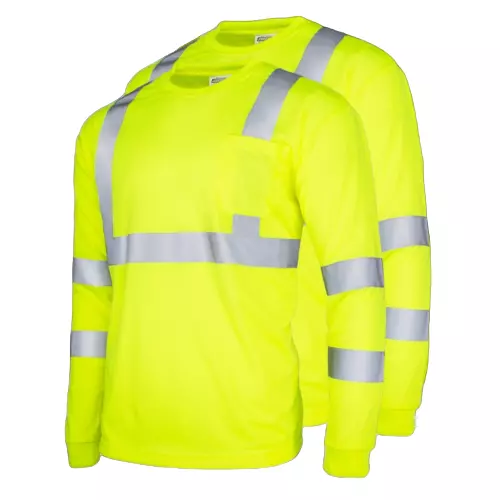 Premium Defense High Visibility Long-Sleeve Tees · 144 packs · 2 per pack