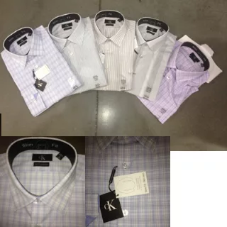 Calvin Klein wholesale men's l/s non iron button front shirts 24pcs.