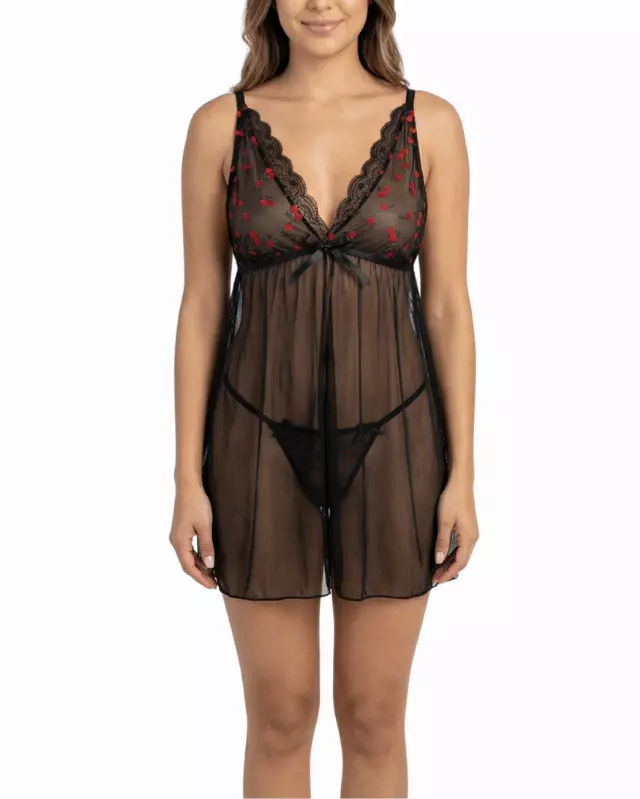 Trina Babydoll — Black / XL