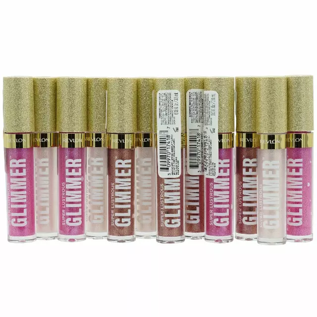 Revlon Super Lustrous Glimmer Gloss Assorted - Liquidation 12 Units (REV-83285)