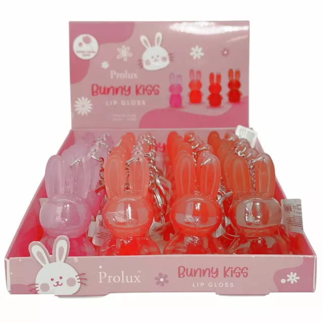 Prolux Bunny Kiss Lip Gloss - Wholesale Display 24 Units (K-439)