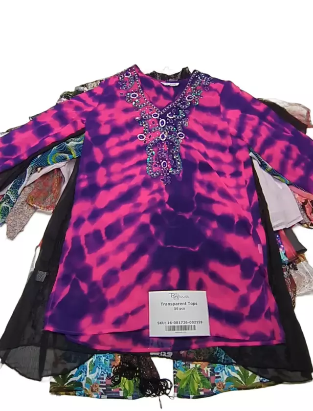 Transparent Tops 56 pcs