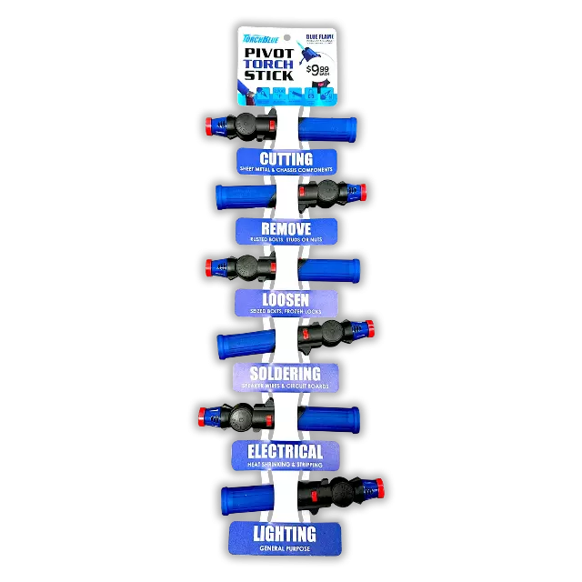 Pivot Head Torch Stick with Hang Strip Merchandising - 6 Pieces Per Retail Ready Display 23280MS