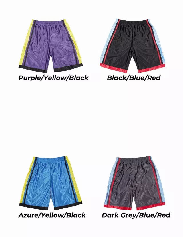 Men's Basketball Shorts- Style #MP119- $4.90/Unit — S-3XL (WHOLESALE) / Dark Grey/Blue/Red
