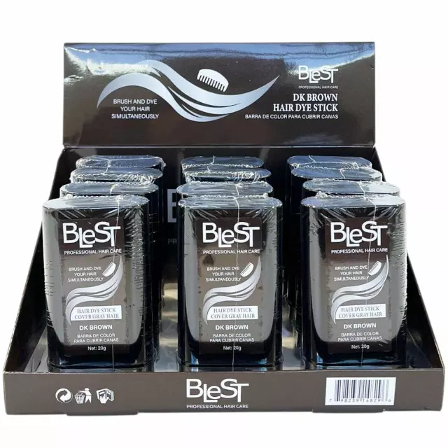 Blest Hair Dye Stick Dk Brown - Wholesale Display 12 Units (HDS-782)