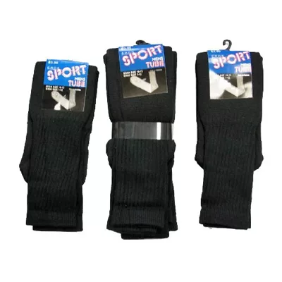 Men's Black tube socks 96pairs
