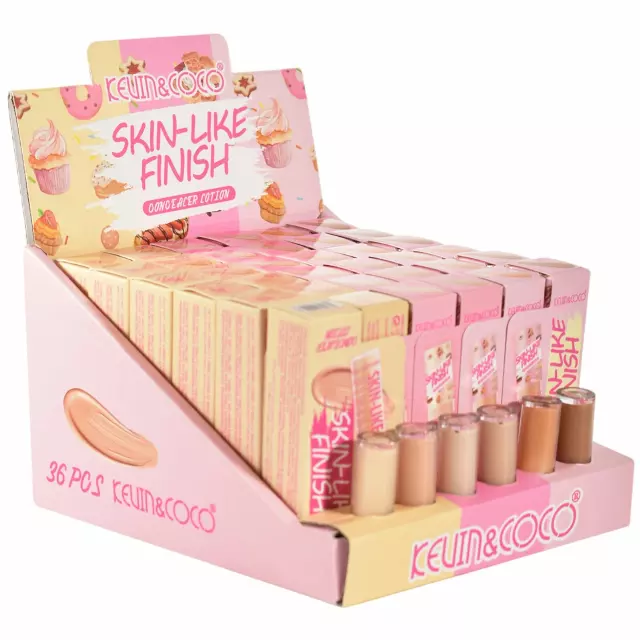 Kevin & Coco Skin-Like Finish Concealer - Wholesale Display 36 Units (KC1221)