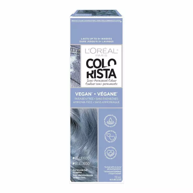 WHOLESALE LOREAL COLORISTA SEMI-PERMANENT HAIR COLOR FOR BLEACHED, LIGHT BLONDE OR HIGHLIGHTED HAIR - #BLUE600 - 48 PIECE LOT