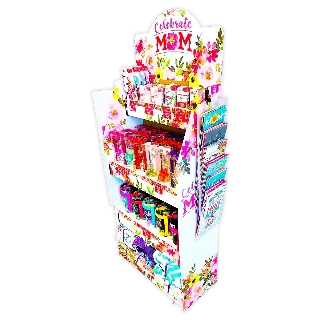 Mothers Day Celebrate Mom Assortment Floor Display - 96 Pieces Per Retail Ready Display Kit 88434